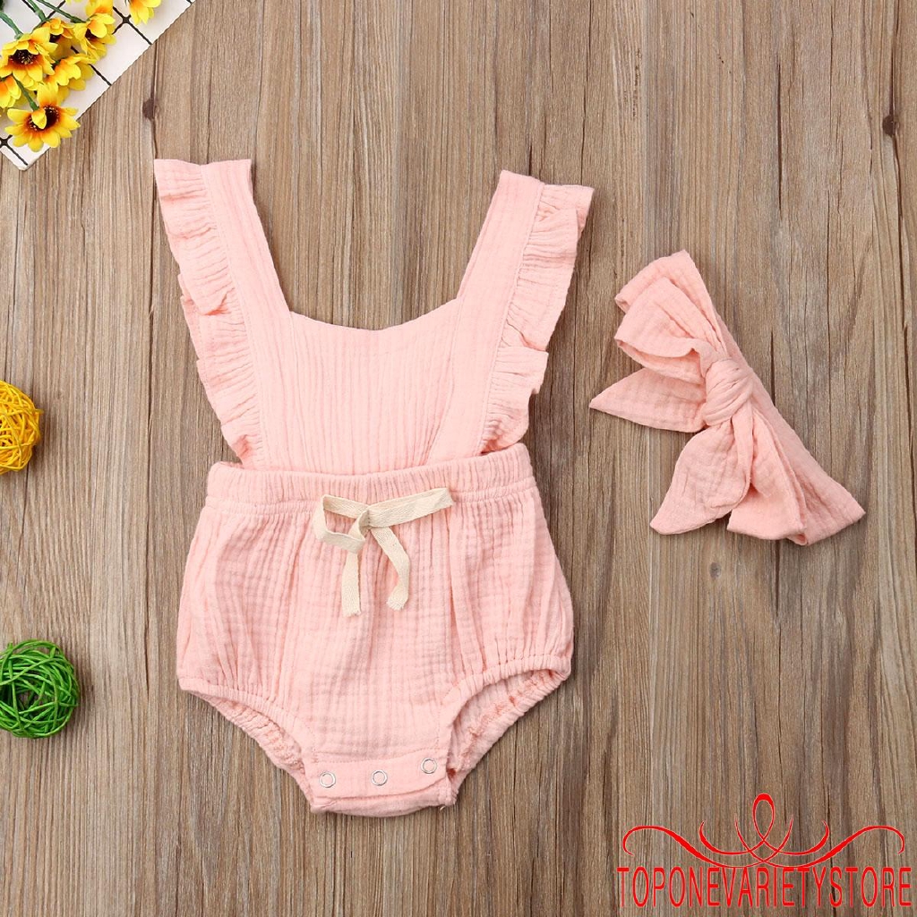 Bộ áo quần liền nhau chất liệu cotton cho bé gái