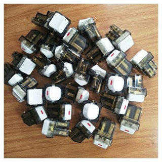 Hạt công tắc vuông LIOA 10A 1 chiều 2 chiều - hạt đèn báo