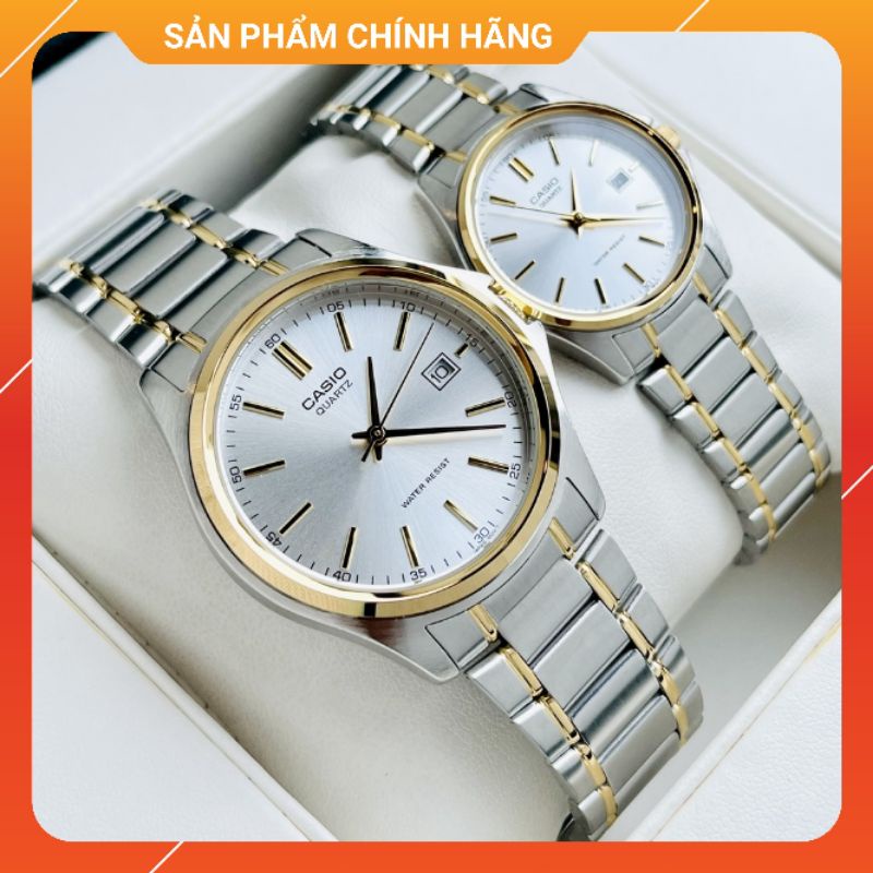 Đồng hồ đôi nam nữ dây thép chính hãng Casio MTP-1183G-7A
