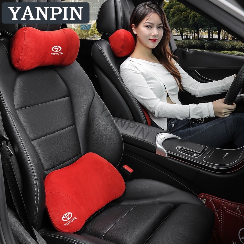 Toyota  Gối Tựa Đầu Mỏng Chuyên Dụng Cho Ghế Ngồi Xe Hơi for CROSS RUSH WIGO INNOVA Calya Dyna Yaris Sienta Fortuner Harrier Vios Camry Corolla Supra Wish Revo Hiace Altis
