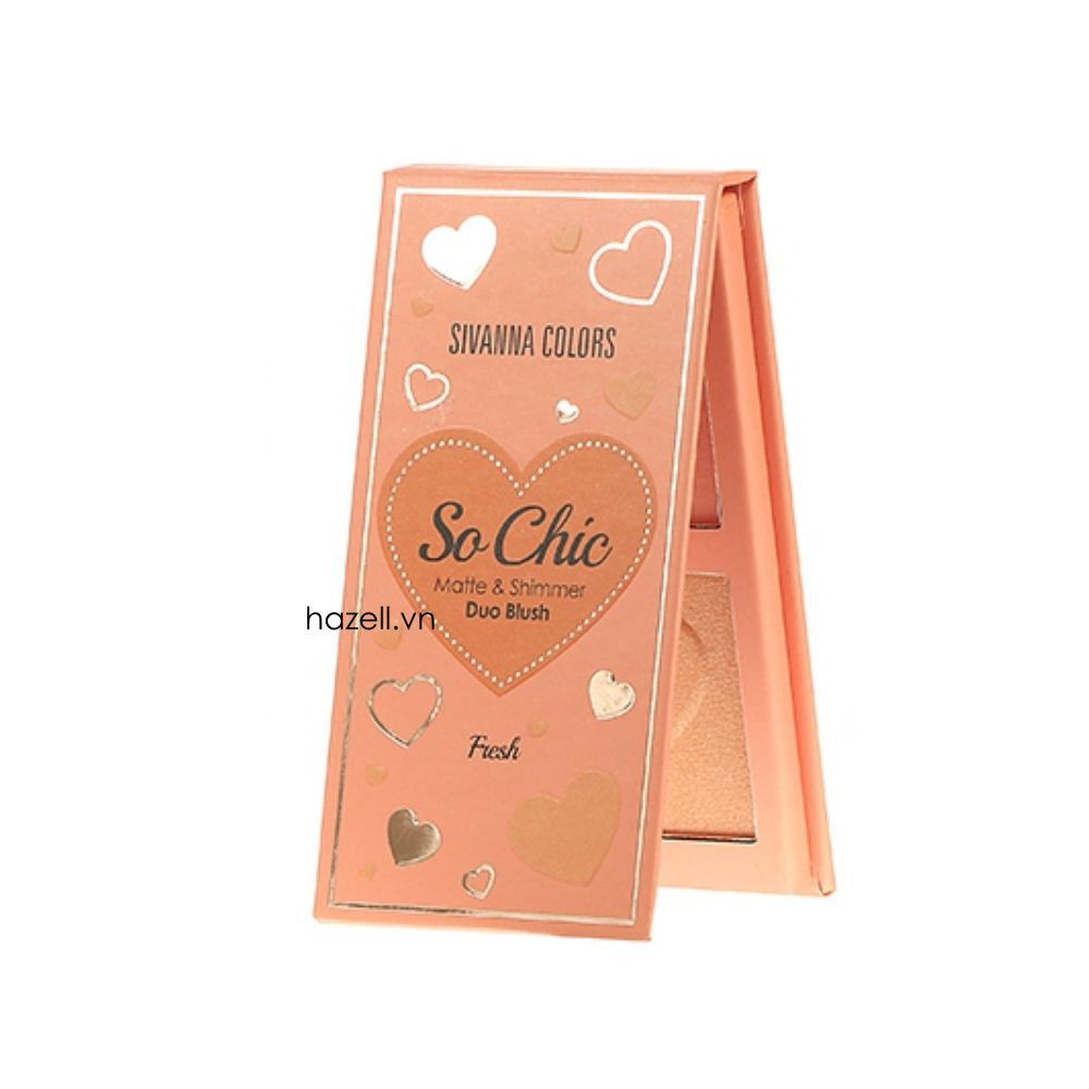 MÁ HỒNG SIVANNA COLOR SO CHIC MATTE SLIMMER DUO BLUSH CHÍNH HÃNG - 3501