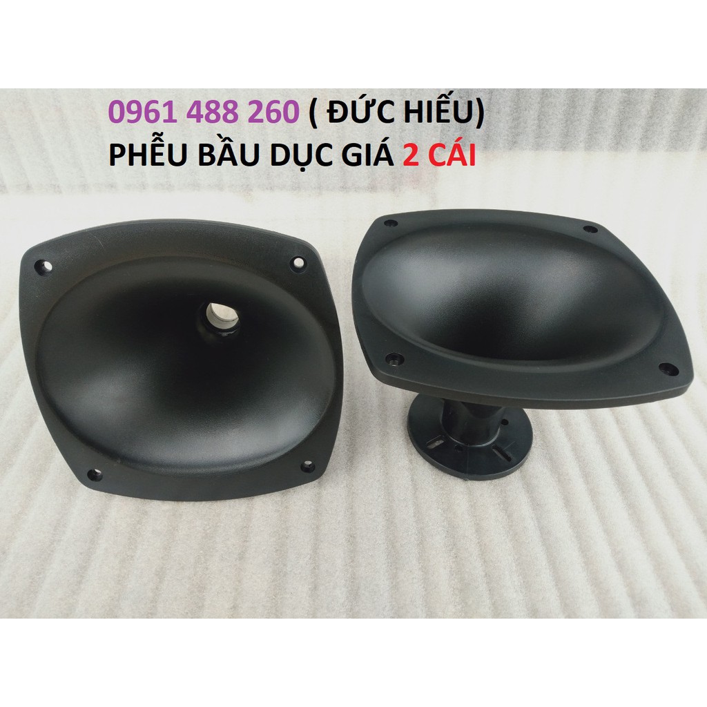 2 cái họng phễu loa treble bầu dục 19x19 cm