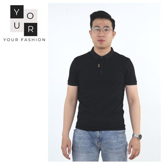 Áo thun nam cộc tay đen trắng basic-Áo phông Polo nam cổ bẻ ngắn tay cotton SALE YOUR M6721