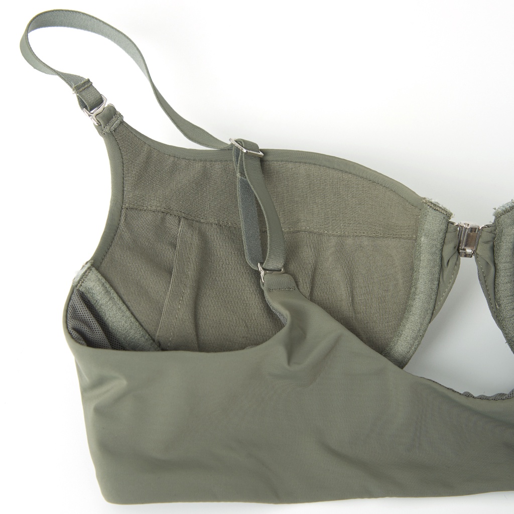 [MUA 2 GIẢM 30% - MUA 3 GIẢM 40%] Áo ngực có gọng mút dày cup T- shirt cài trước iBasic BRAW126