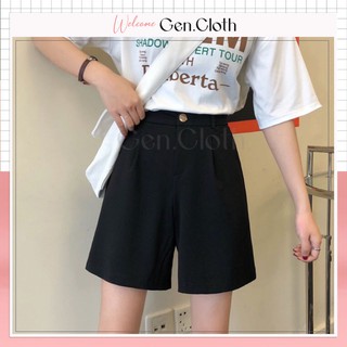 Quần Short nữ lưng cao ống rộng - chất vải tuyết mưa - Mặc đi chơi hay ở nhà đều rất xinh GentleZ