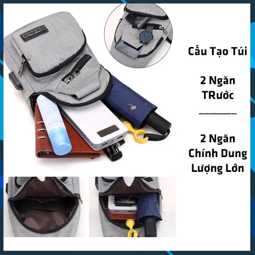 Túi Đeo Chéo Nam Nữ Balo Cặp Bao Tử Mini Thể Thao Hàn Quốc Dùng Đi Chơi Đi Học, Đi Làm Giá Rẻ (Min Shop)