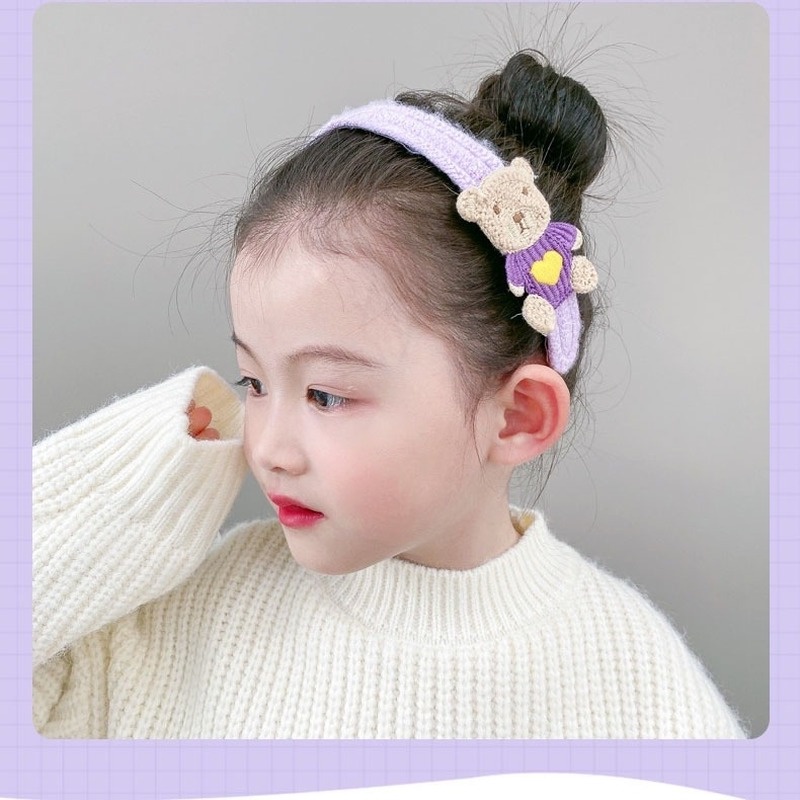 Băng Đô Dán Tóc Mái Phong Cách Hàn Quốc Cho Bé