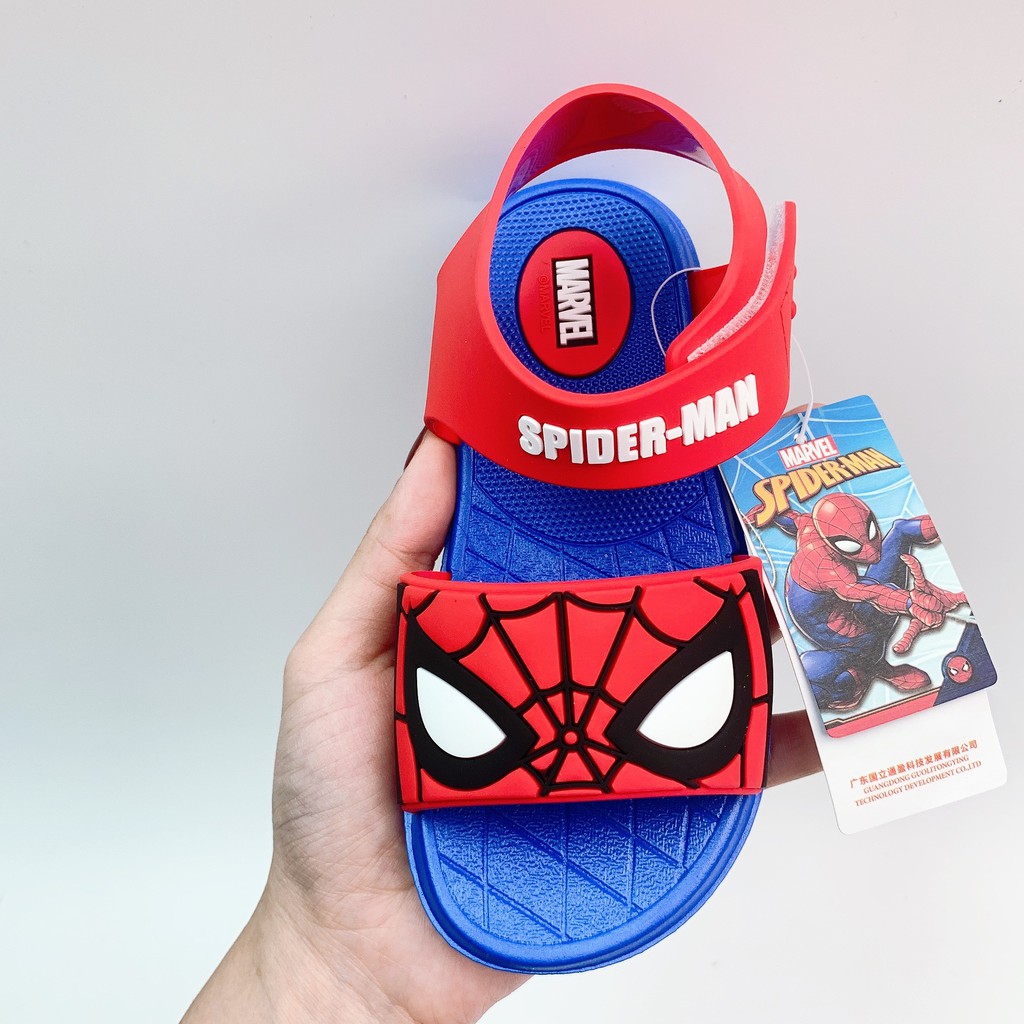 Dép Sandal Người Nhện Cho Bé Trai Đế Mềm Chống Trượt Minchu Kids SD06