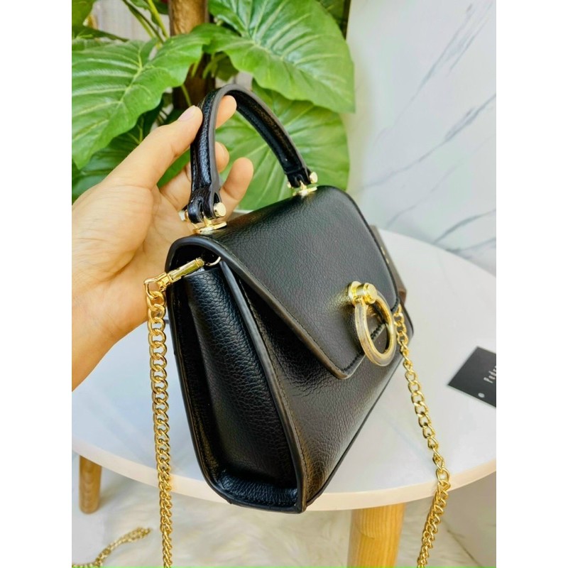 Túi Xách PE RO khóa tròn kèm dây đeo chéo❣️freeship❣️