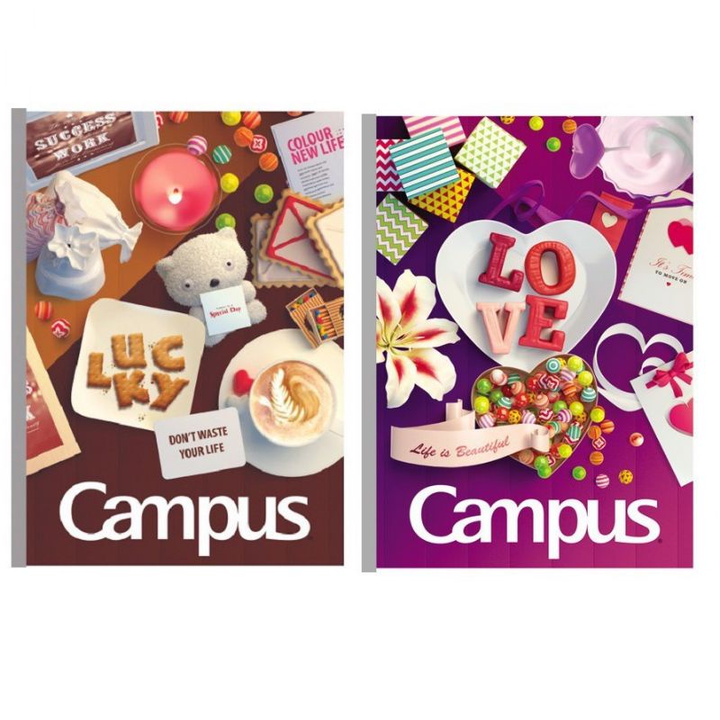 Combo 10 quyển Vở kẻ ngang Campuss BGIF120 ( 120 trang )