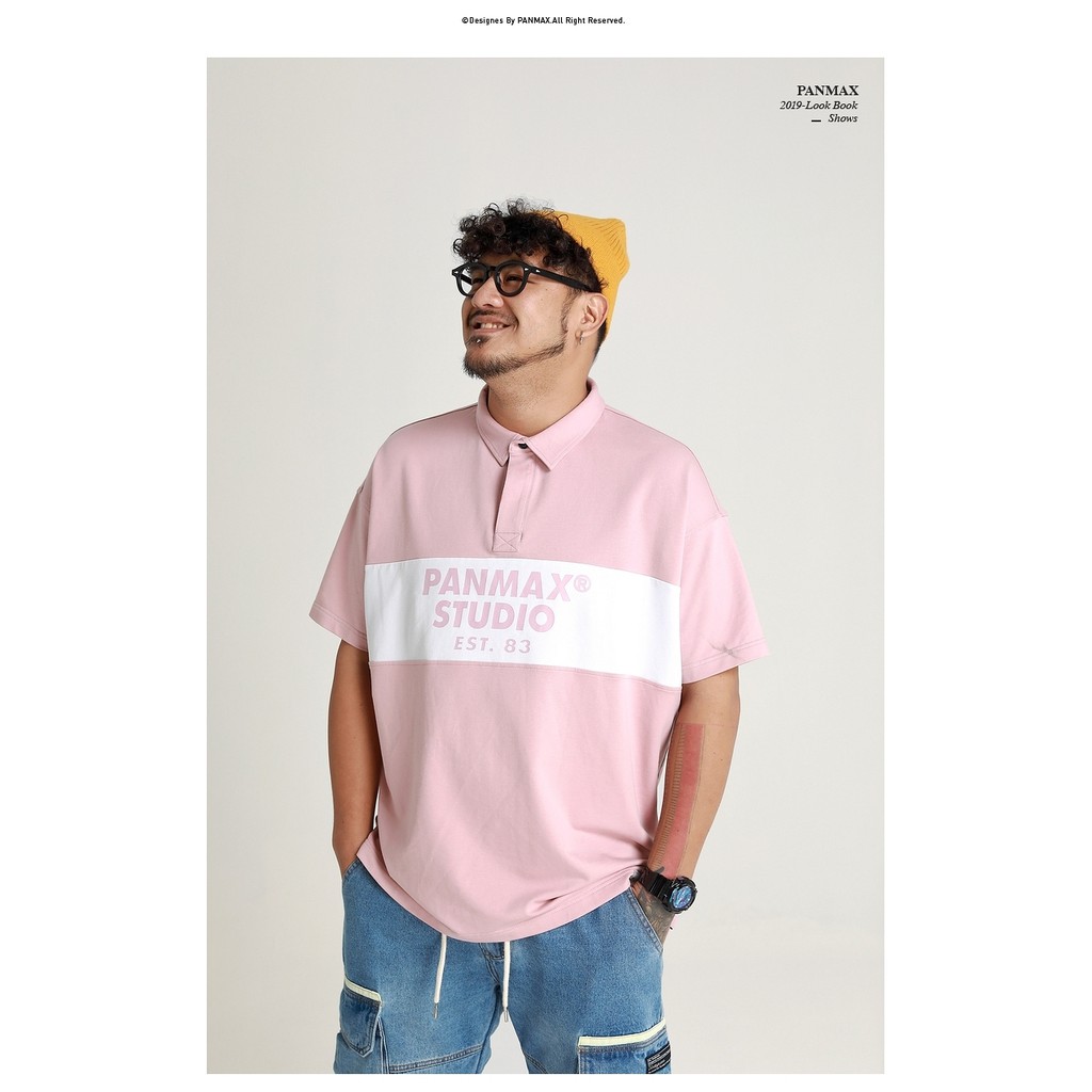 Áo Thun Trơn Polo Unisex Panmax N7 Phông Nam Nữ Hàn Quốc Tay Lỡ Cotton Phối Màu | BigBuy360 - bigbuy360.vn