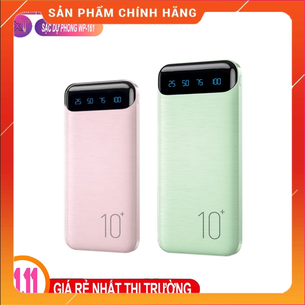 Sạc Dự Phòng WK WP-161 10000mAh | Sạc Dung Lượng Chuẩn 10000mah | - phukientrungbinh