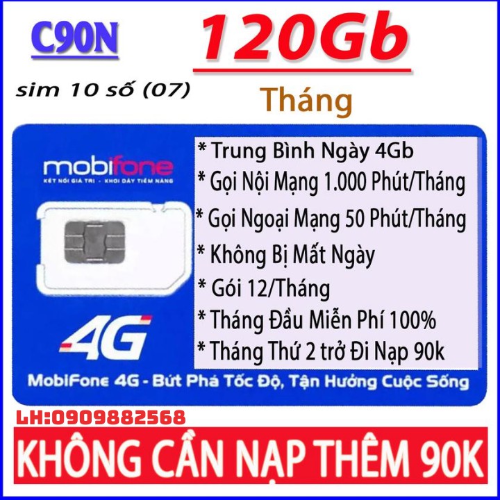 Sim 4g Mobifone C90N