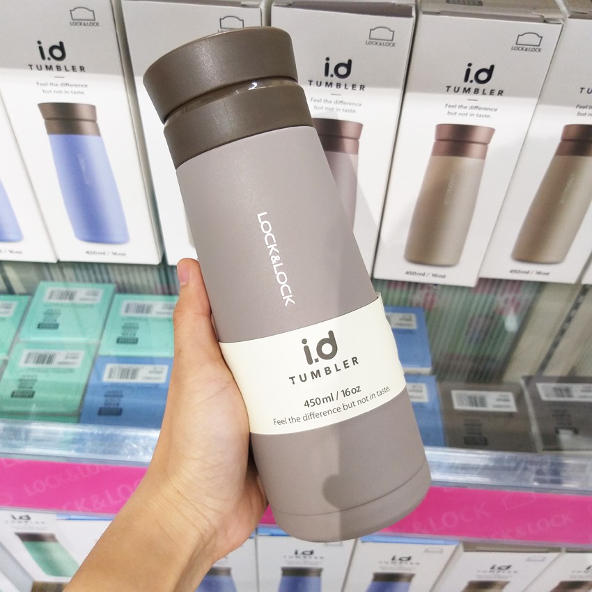 Bình Giữ Nhiệt Lock&amp;Lock I.d Tumbler LHC4230 [450ML] Mẫu Mới Lõi Inox