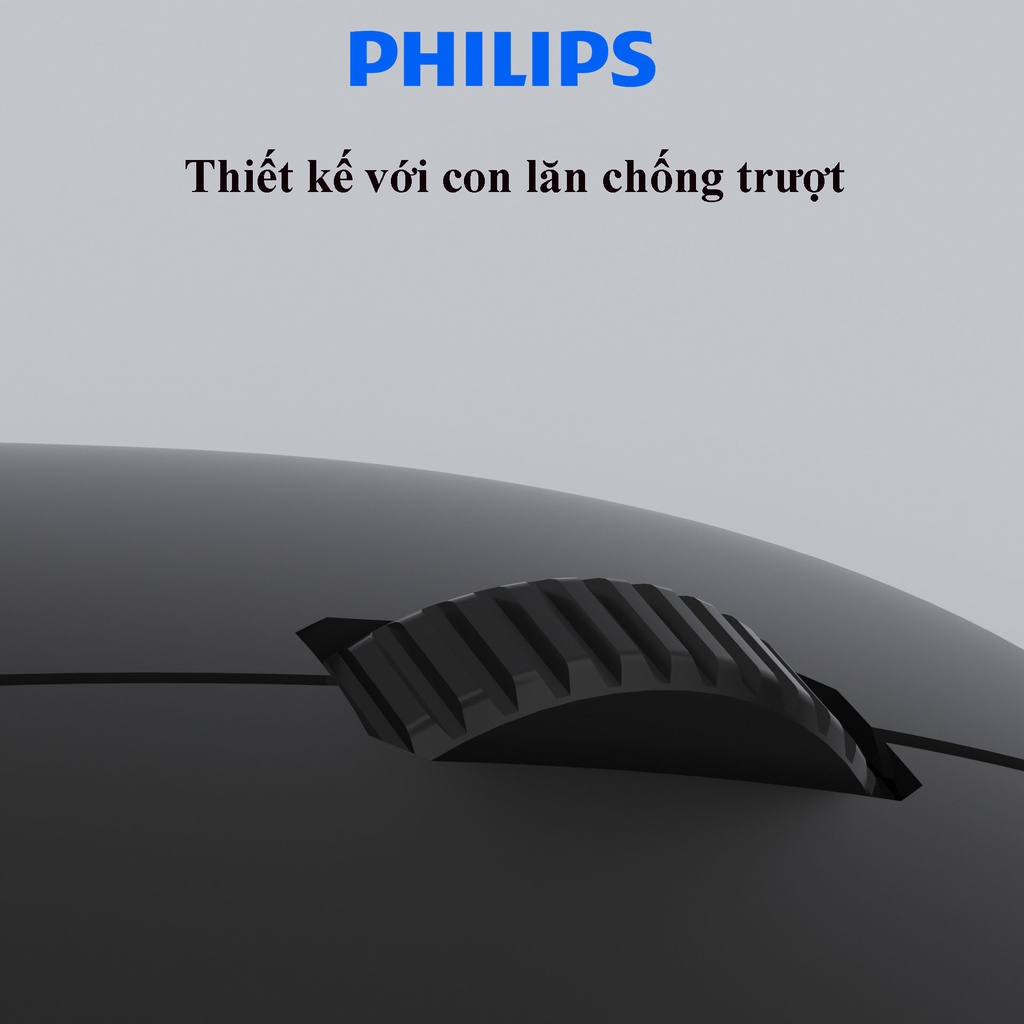 Chuột máy tính không dây Philips M221 - Chuột wireless chuyên cho PC Laptop sử dụng văn phòng - hàng chính hãng