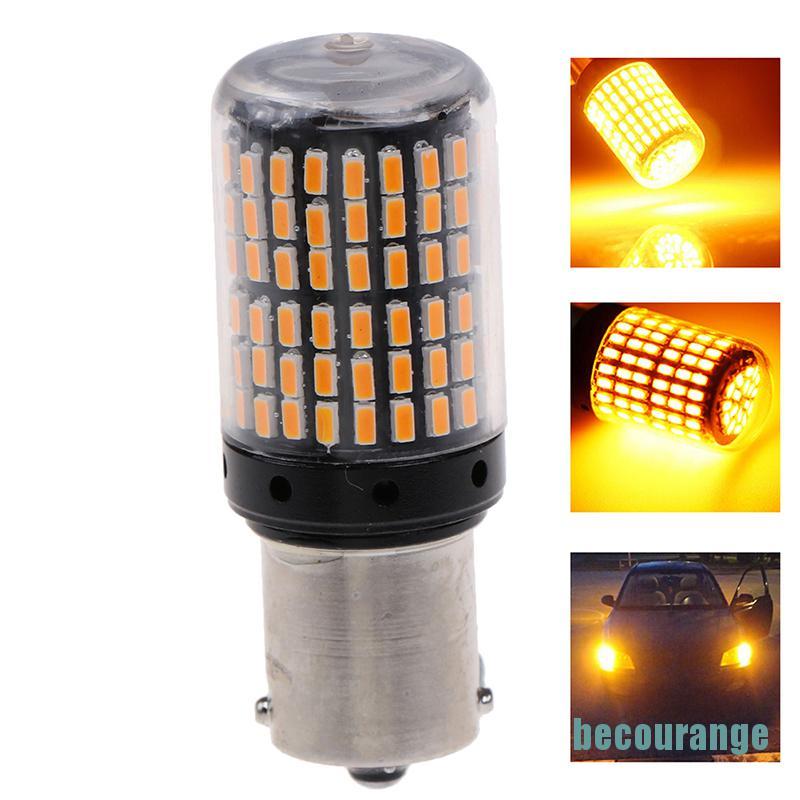 1 Đèn Led Vàng 1156 1095 1141 P21W Ba15S 7506 Led 3014 Chất Lượng Cao