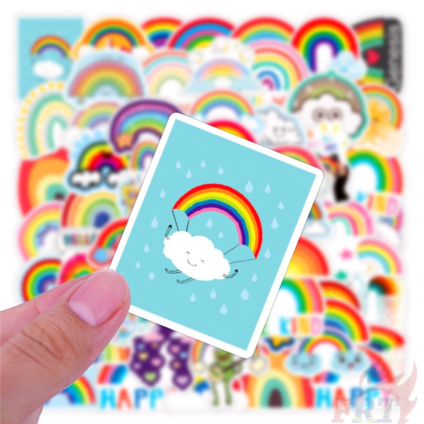 Bộ 50 Cái ❉ Xin chào! Cầu Vồng Meet - Sê-Ri Cầu Vồng Encounter 01 Hình Dán ❉ Miếng Dán Chống Thấm Nước Thời Trang