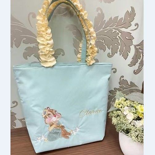 Túi Tote Đeo Vai Đựng Mỹ Phẩm Phối Ren Dễ Thương Xinh Xắn Dành Cho Nữ