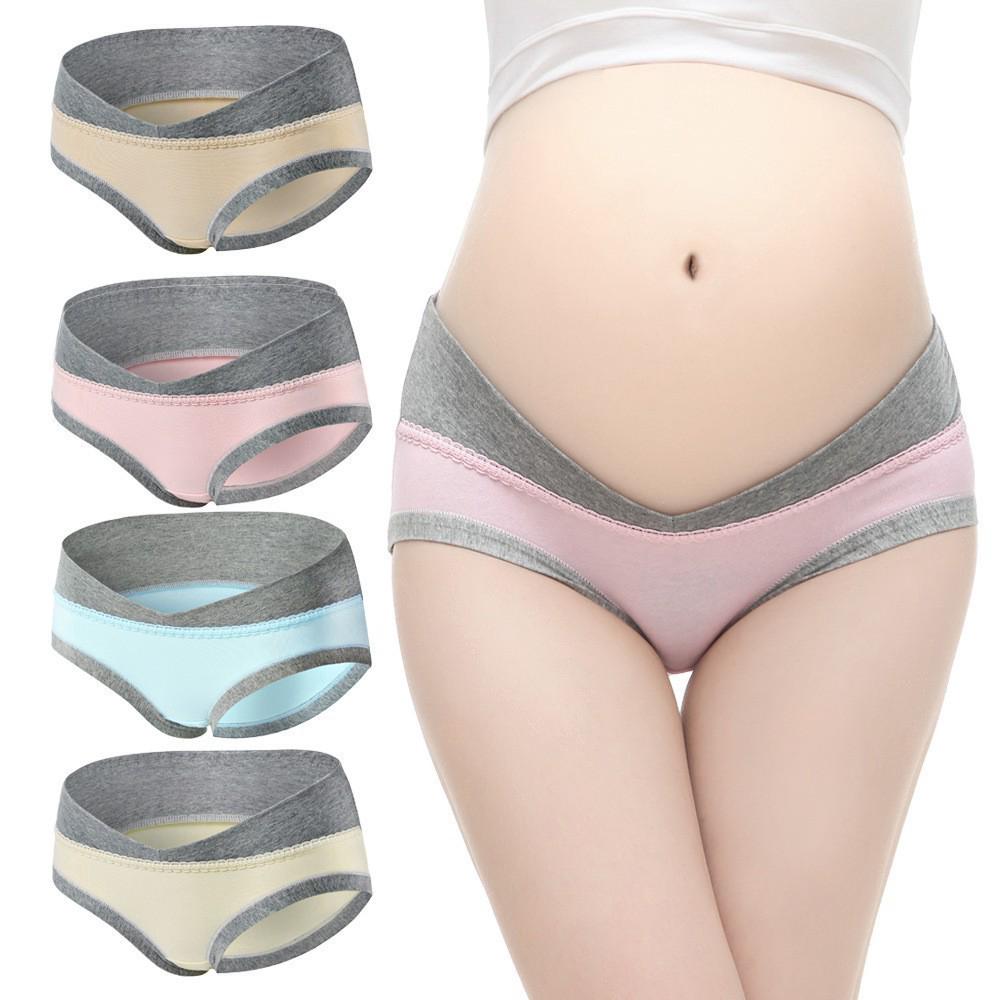 quần lót cotton lưng thấp cho bà bầu