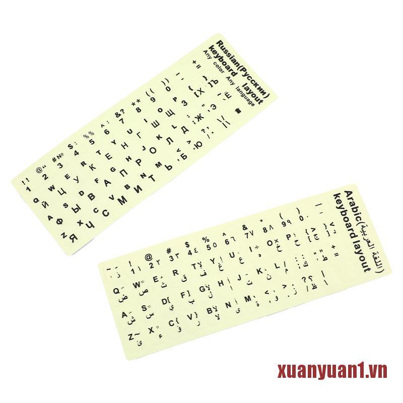 Sticker Dán Bàn Phím Laptop Hình Chữ Cái Tiếng Nga | BigBuy360 - bigbuy360.vn