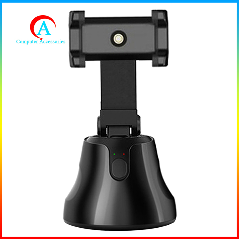 Smartphone Gimbal 360 Rotation for Vlog Record Face Tracking Black