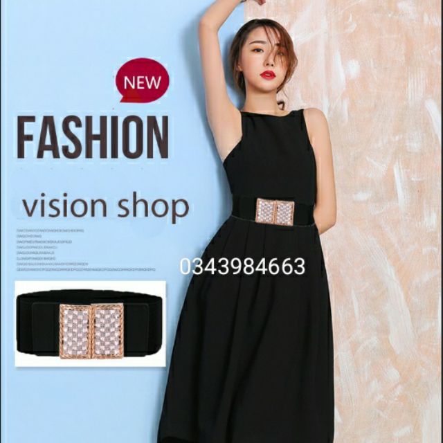Thắt lưng nữ dây nịt nữ đính hạt sang trọng