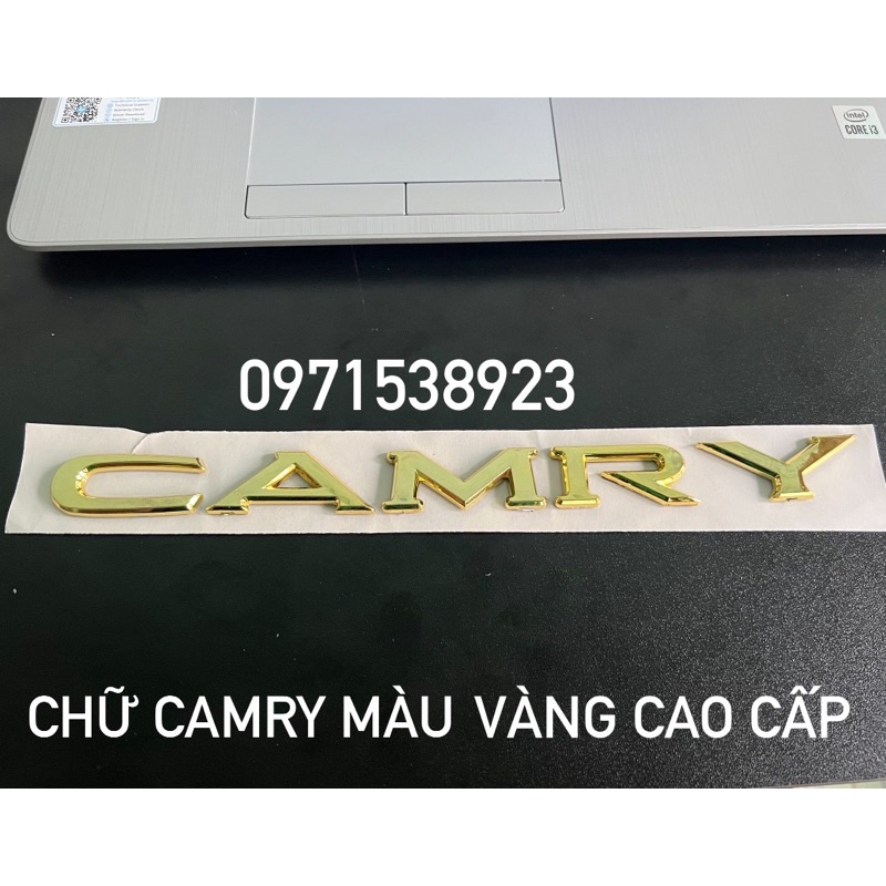 LOGO CHỮ CAMRY LE VÀNG CAO CẤP GIÁ RẺ