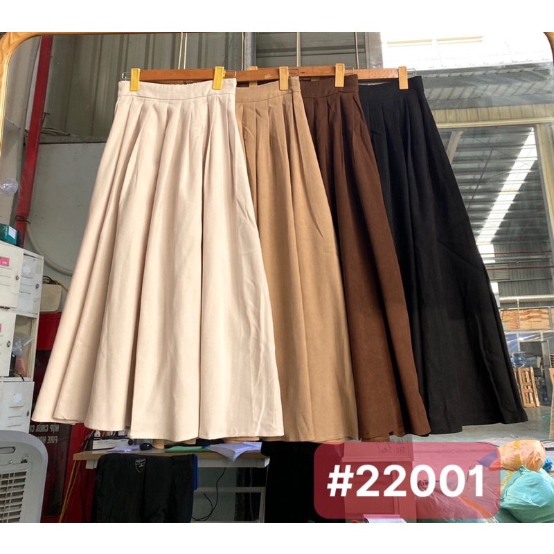 Chân váy dài xếp ly dáng xoè hàng Quảng Châu siêu đẹp