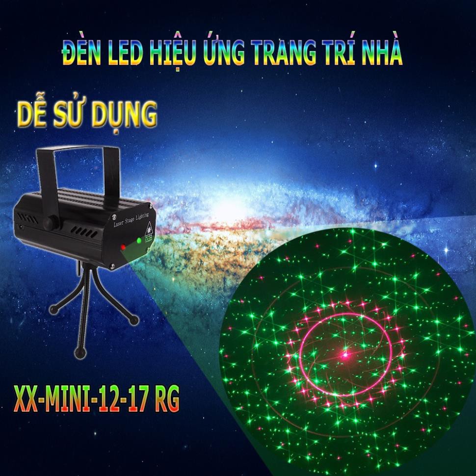 14013-<12-17>ĐÈN LASER TRANG TRÍ NHÀ MÙA NOEL (GIÁNG SINH) Đèn sân khấu