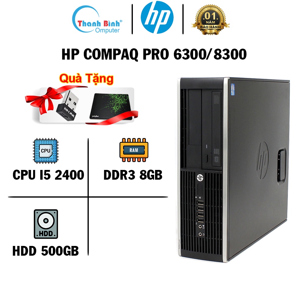 Máy Tính Đồng Bộ ThanhBinhPC HP Pro 6300/8300 ( I5 2400-8G-500G ) - BẢO HÀNH 12 THÁNG 1 ĐỔI 1 - Máy Tính Để Bàn