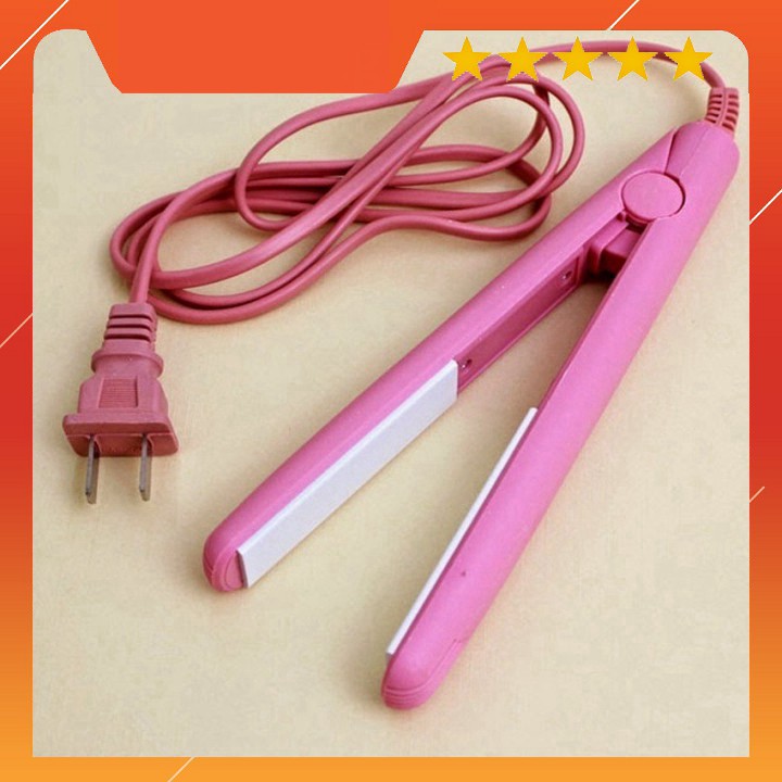 XẢ KHO - BÁN VỐN XẢ KHO -  Máy duỗi Mini màu hồng xài điện 220v BTC01 KJGHFUROT9578