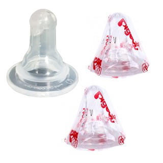 Núm vú cổ hẹp Pigeon Silicone mềm lẻ 1 cái