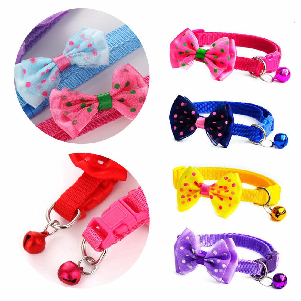 Vòng Cổ Nylon An ToàN + Chuông Cho Thú Cưng