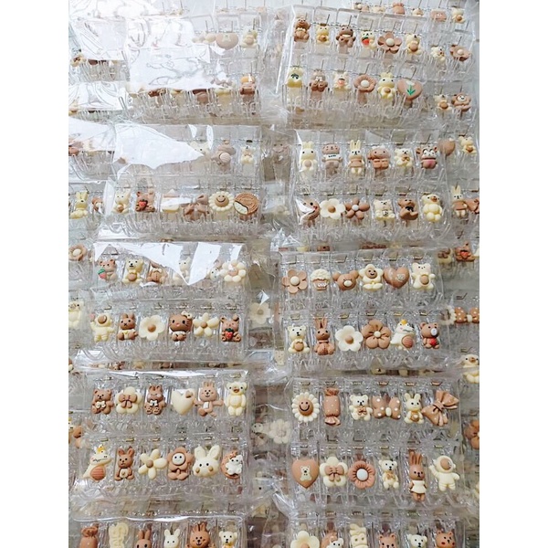 Kẹp tóc càng cua hình gấu nâu hồng hottren