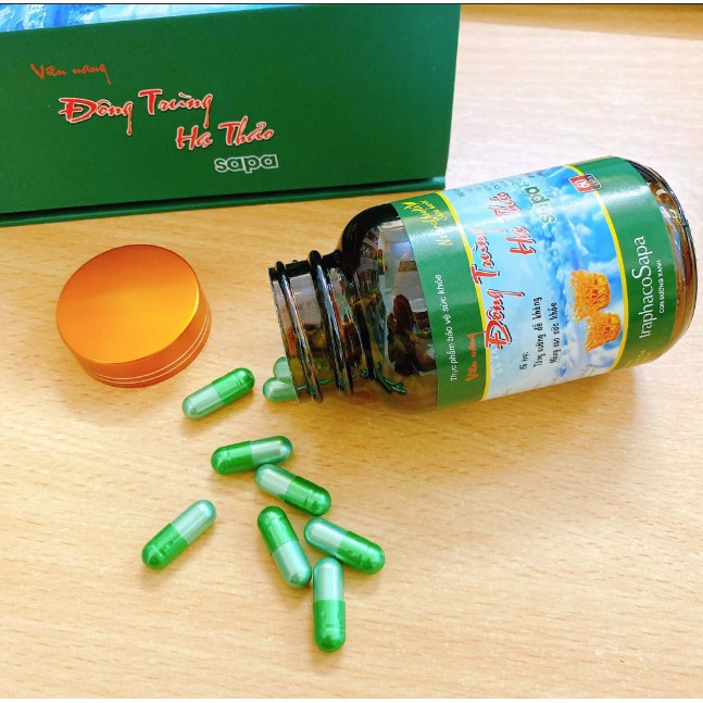 Đông trùng hạ thảo Traphaco Sapa Viên nang 60 viên | BigBuy360 - bigbuy360.vn