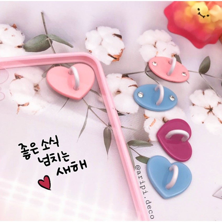 Nút dán Hook phone Hàn Quốc đính đá / nút dán đính dùng cho điện thoại