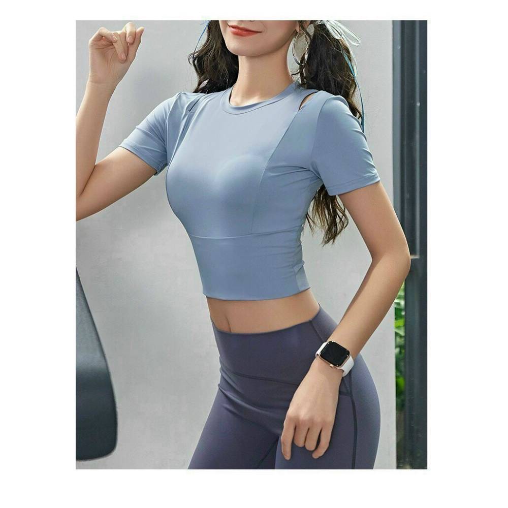 Áo Croptop Vans Có Sẵn Mút Chất Thun Hàng Cao Cấp (Đồ Tập Gym-Yoga Nữ)