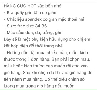 [hot hit]bra quây sẵn hàng sll