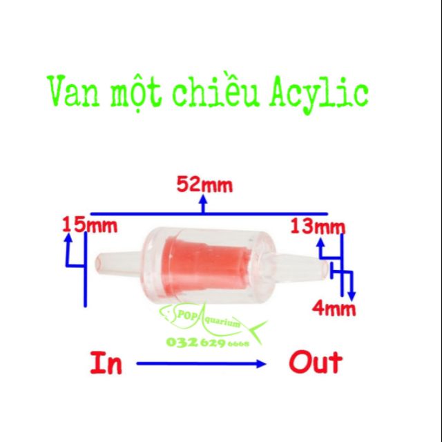 Van một chiều Acylic