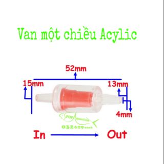Van một chiều Acylic