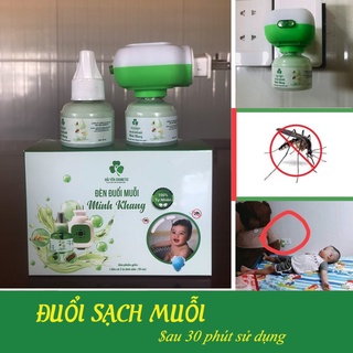 [ CHÍNH HÃNG 100% ] Đèn đuổi muỗi bằng tinh dầu Minh Khang + 2 lọ tinh dầu - Có video quay thật