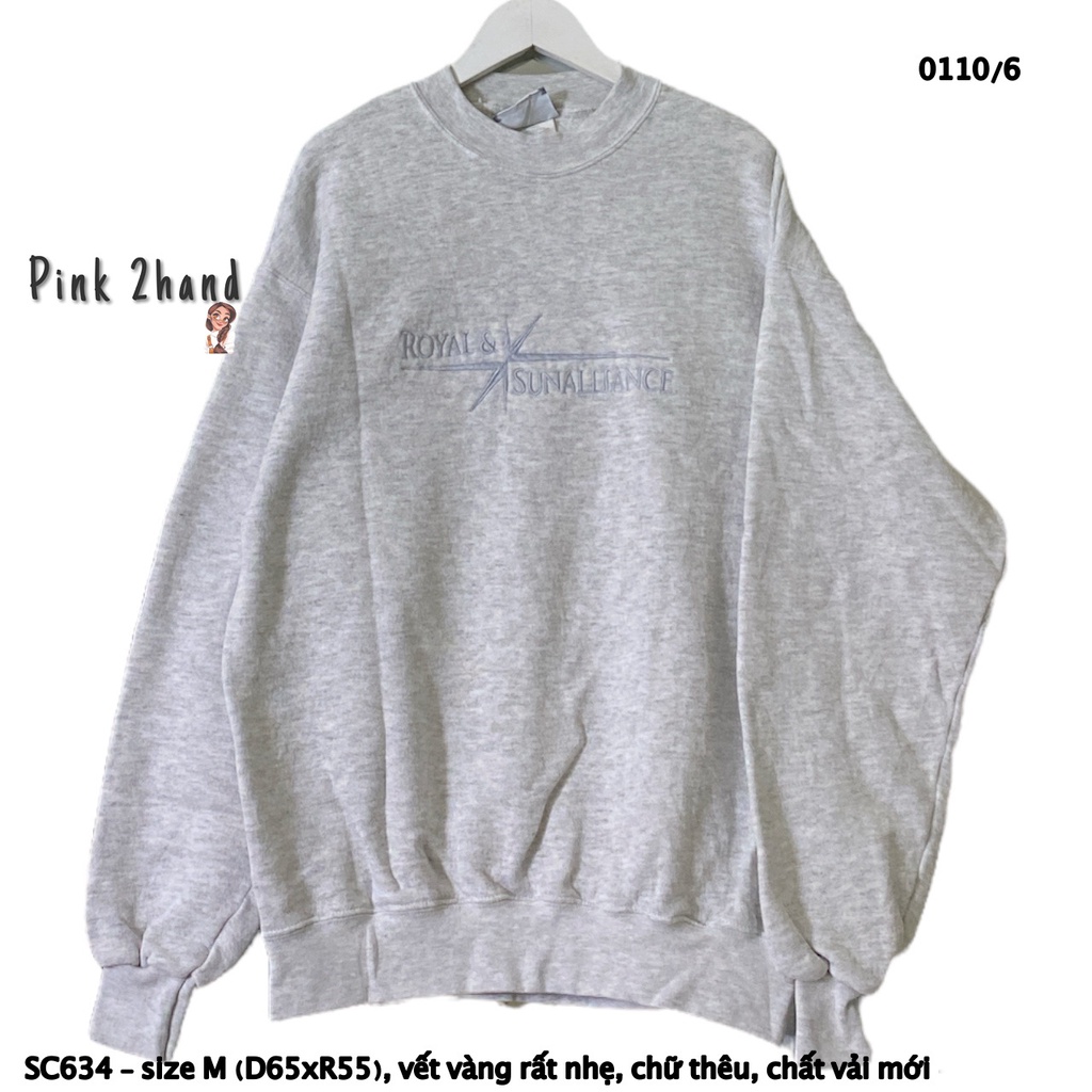 Áo Sweater nữ, nam 2hand, chất dày, size XL/XXL - 1112-2
