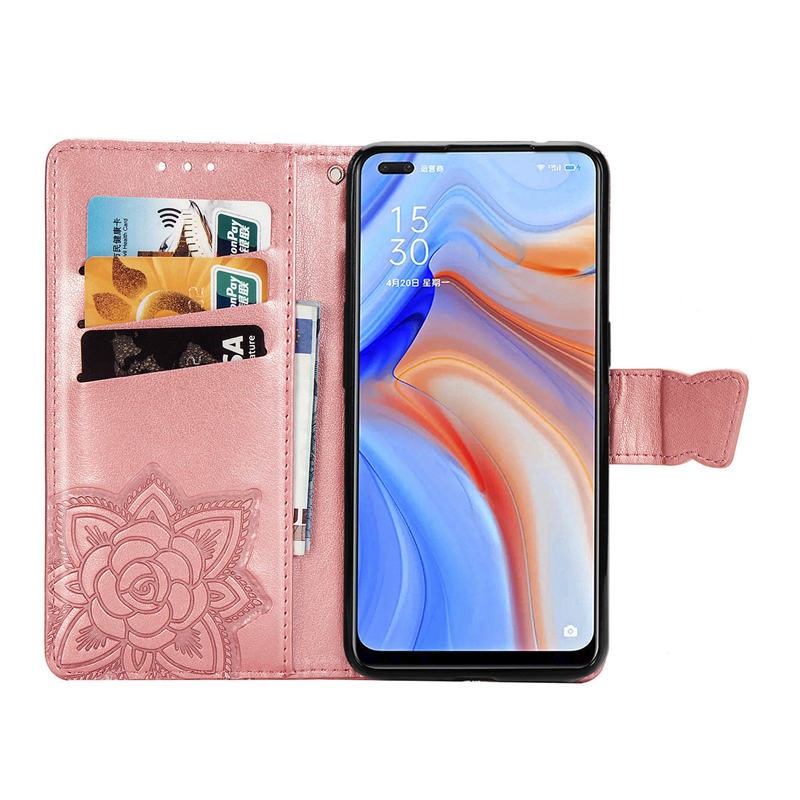 Bao da điện thoại nắp lật họa tiết bướm cho OPPO Reno 4 4Z 4F Reno 10x zoom Reno4 Z Reno4Z Reno4F Pro A92S A93 5G | BigBuy360 - bigbuy360.vn