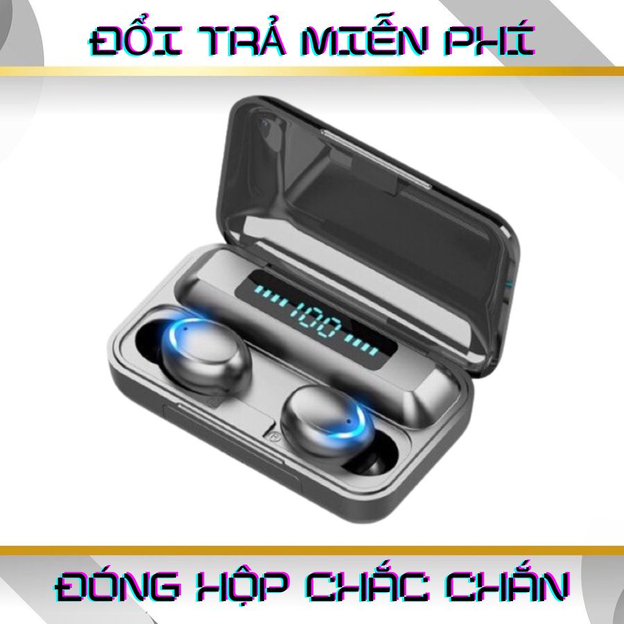 Tai Nghe Bluetooth F9 Pro TWS 5.0 Có Micro Không Dây Nghe Gọi Cảm Ứng Chạm Âm Thanh Sống Động - F9Pro-tramxuantjaw7526