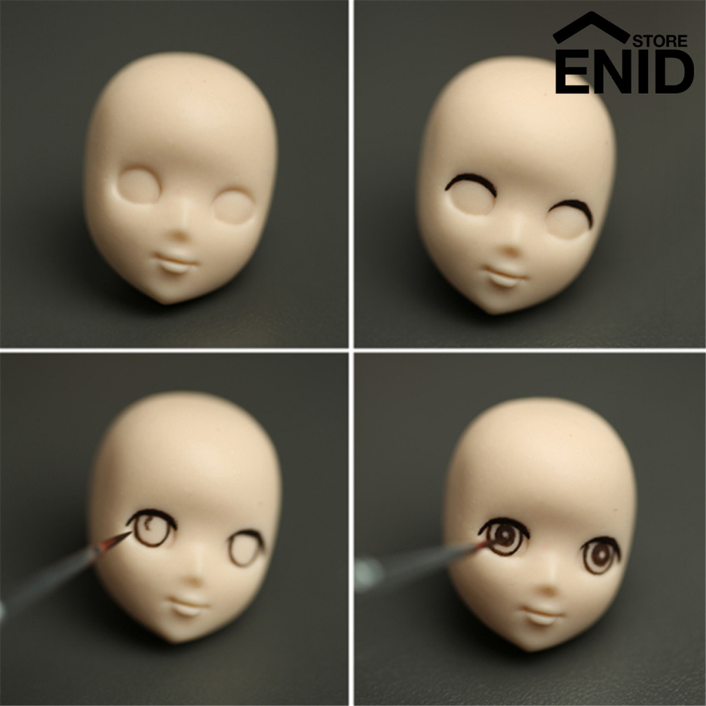 Khuôn Làm Bánh / Sô Cô La / Kẹo Đường Hình Đầu Búp Bê Bằng Silicone DIY