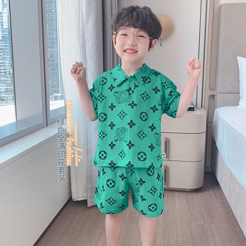 BS59 Size90-150 (10-35kg) Đồ bộ bé trai - Áo thun + Quần đùi bé HÀNG QUẢNG CHÂU