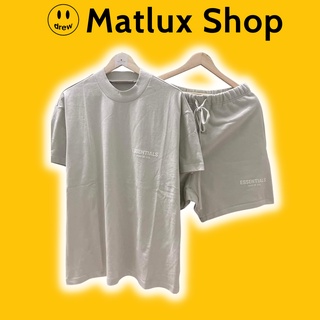 [BEST QUALITY] Áo và quần Fear Of God FOG Essentials SS22 Wheat bản cao cấp, Set đồ FOG Essentials chất liệu cotton nỉ