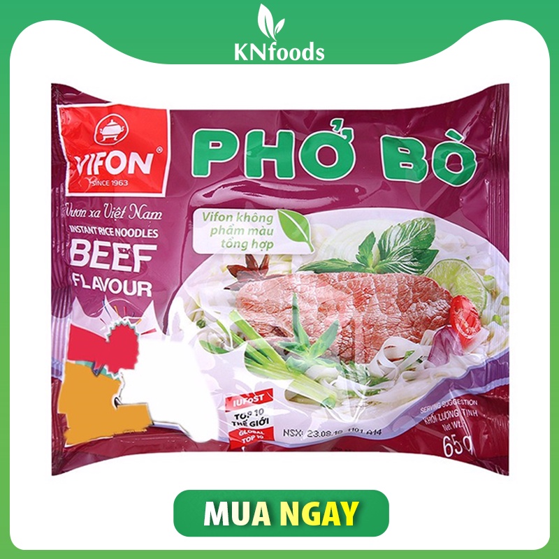 Phở bò Vifon ăn liền gói 65g