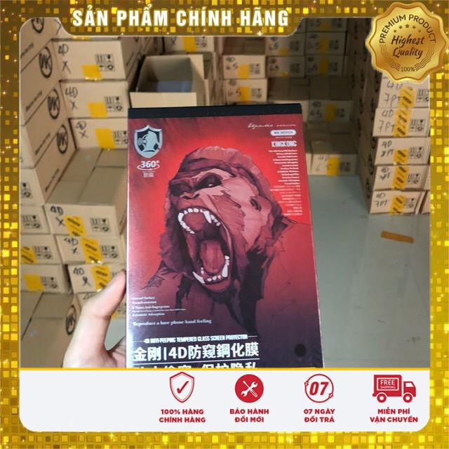 Kính cường lực Chống Nhìn Trộm KING KONG 4D iPhone 7 Plus , 8Plus , X , Xr , Xs Max , 11 , 11 Pro , 11 Pro Max