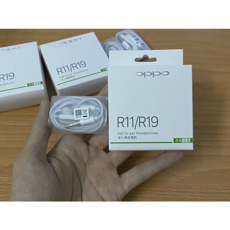Tai Nghe Điện Thoại OPPO R11/R19 Cổng 3.5mm Có Mic Thoại Âm Hay Bass Ấm, Hàng Fullbox, Freeship - BH 6 tháng